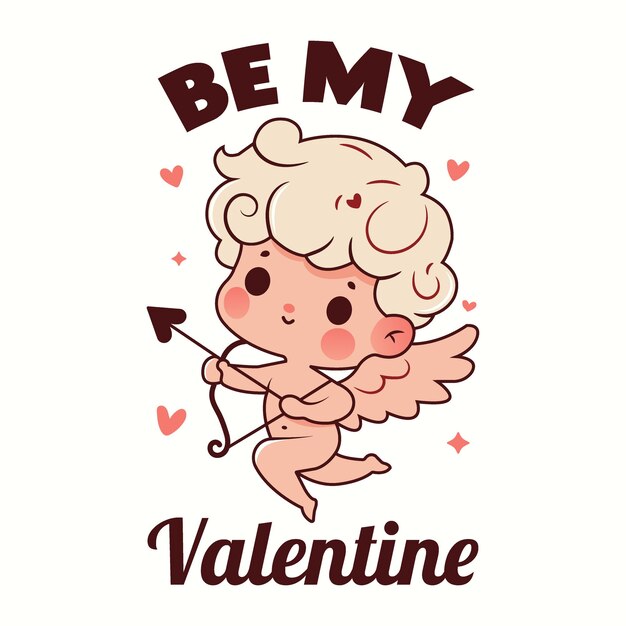 Cupido valentine illustratie