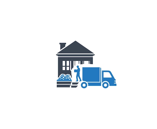 Vector curbside pickup icon order pickup logo