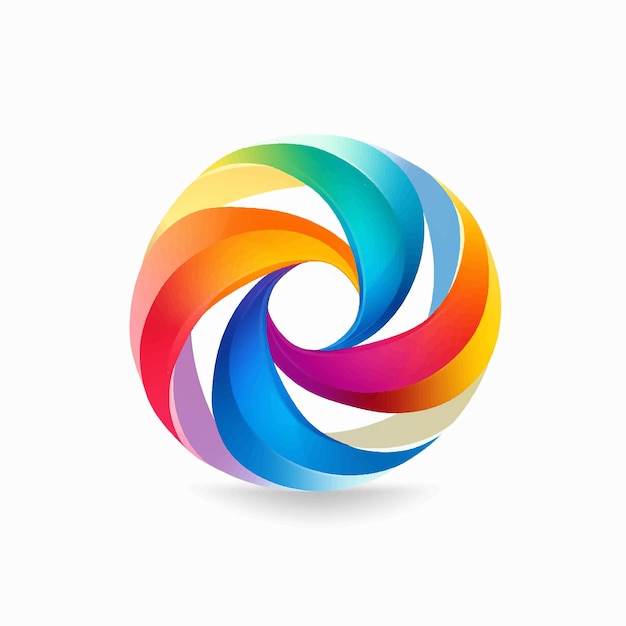 curl swirl spiral fluid dynamic movement rainbow gradient spin curve flow optical paint liquid