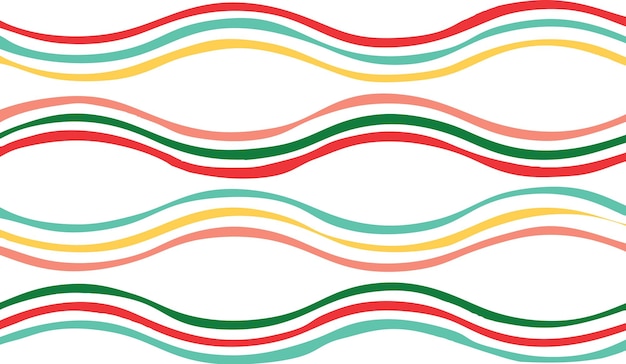 Vector curled weaving lines colorful background