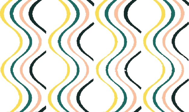 Vector curled weaving lines colorful background