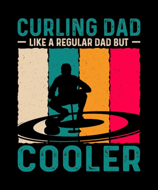 Curling tshirt design