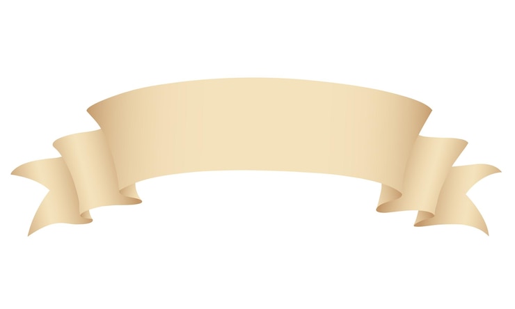 Vector curly old horizontal beige paper banner with spiky ends