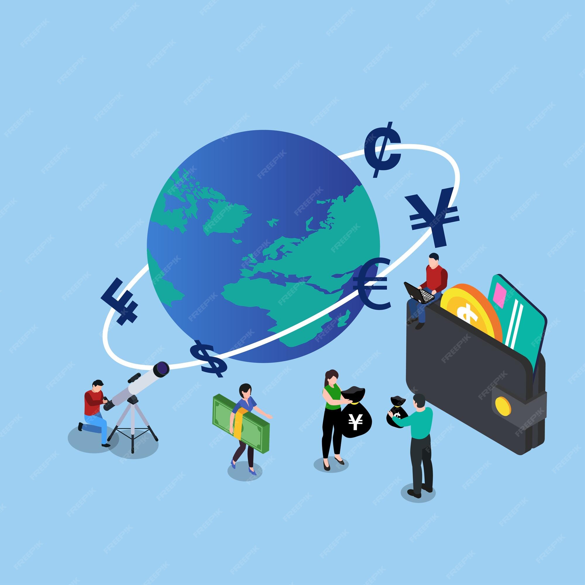 Premium Vector Currency Exchange 3d Isometric premium-vector-currency-exchange-3d-isometric