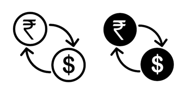 currency exchange icon template