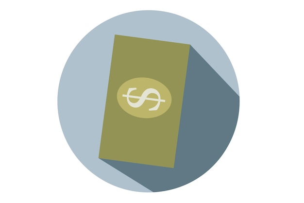 Currency exchange icon with blue background