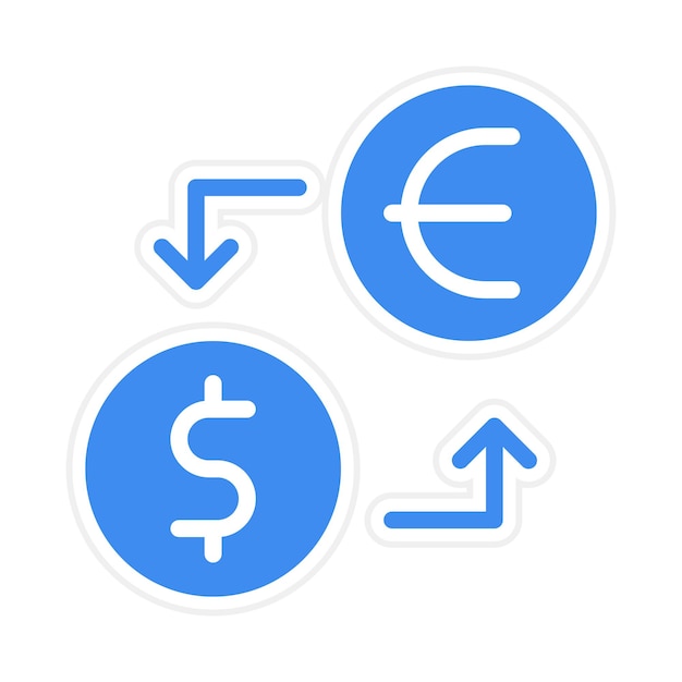 ベクトル 通貨変換率アイコンのベクトル画像は,取引に使用できます