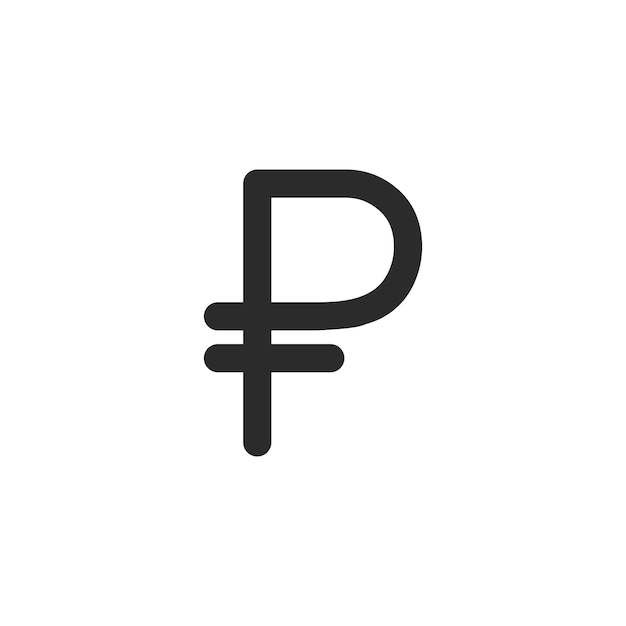 Vector currency logo and symbol