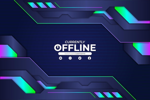 Currently Offline Background RGB Style