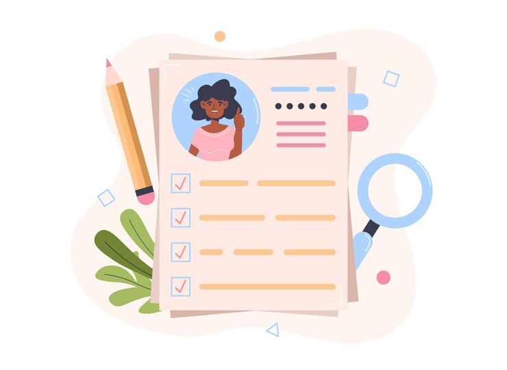 Vector curriculum vitae or cv