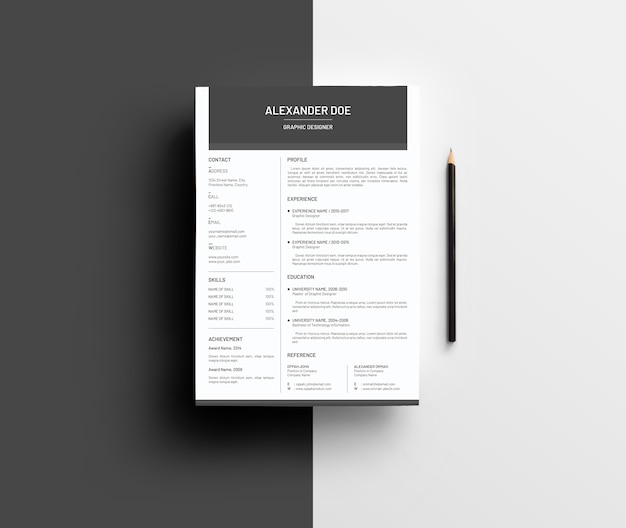 Curriculum vitae-sjabloon