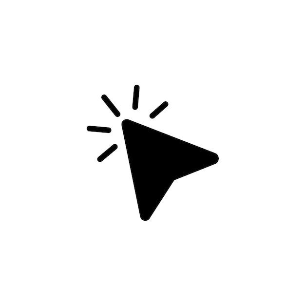 Vector cursor click icon