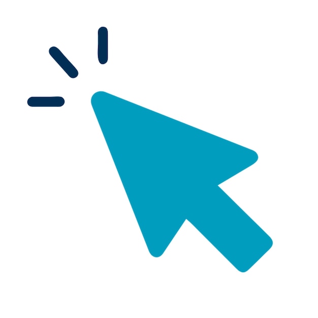 Cursor klikt op het pictogram