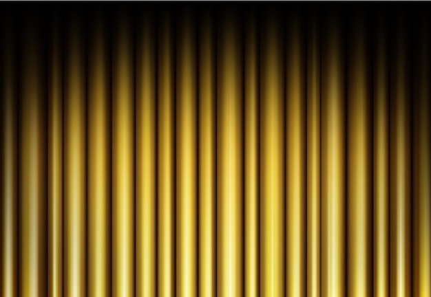 Vector curtain of golden background