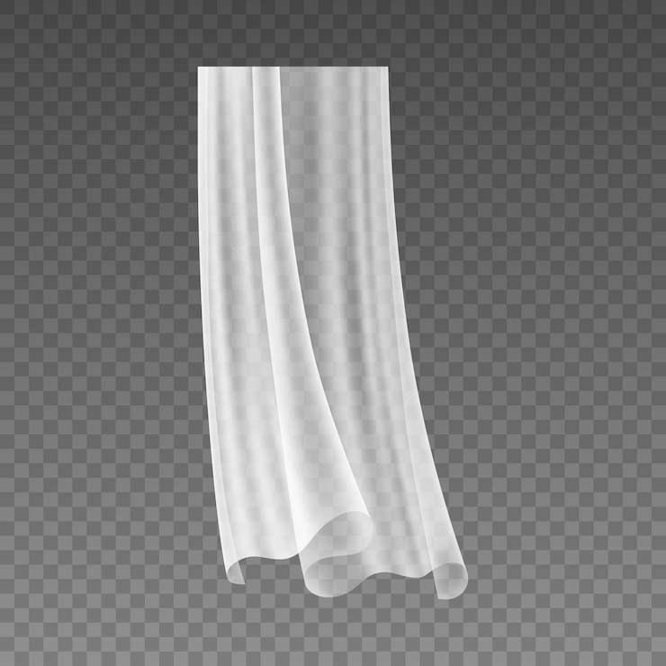 Vector curtains for home sheer tulle or voile