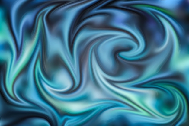 Curve dynamic blue fluid liquid shiny fabric texture iridescent holographic background design