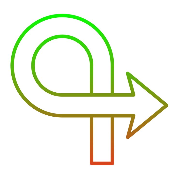वेक्टर curved icon