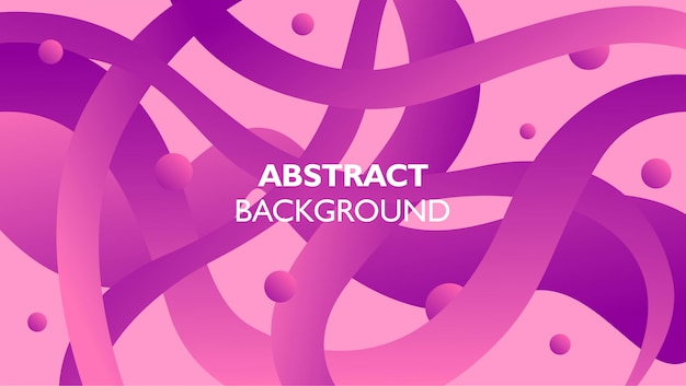 Curved line background with circle shape with pink and purple color