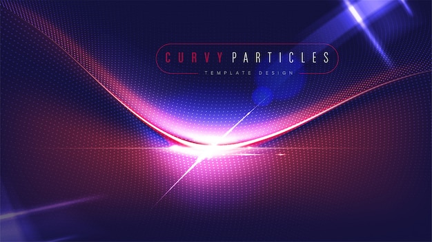 Curvy particles template design