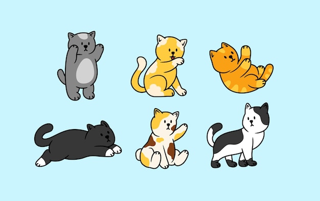 Vector cushy cats 4