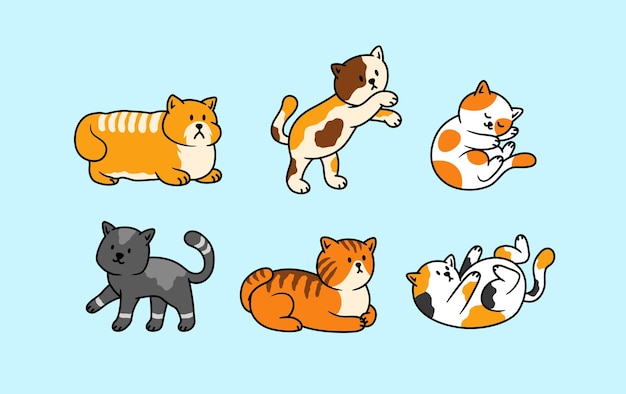 Vector cushy cats 5