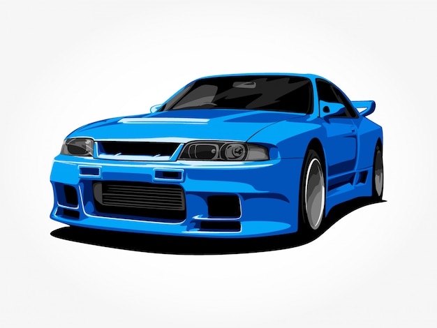 Auto blu personalizzata