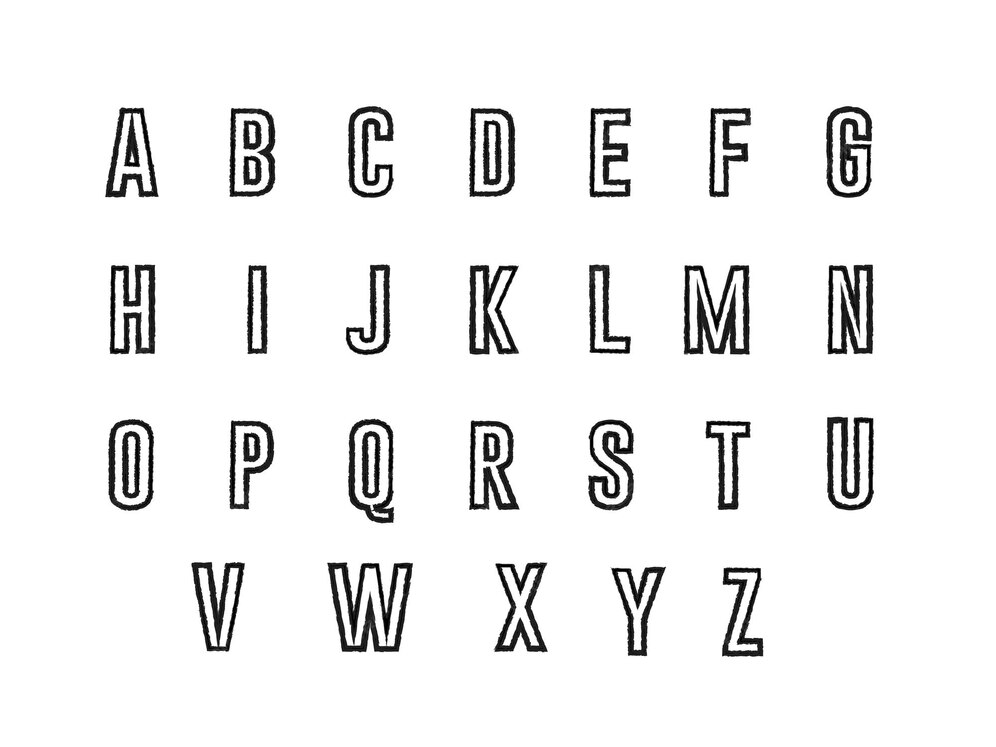 Premium Vector Custom capital alphabet collection vector
