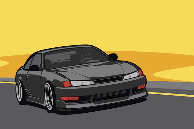 Vector custom car  illustration