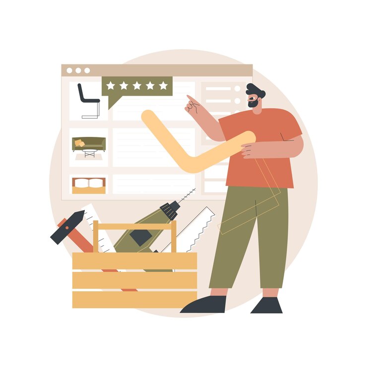 Vector custom furniture illustration