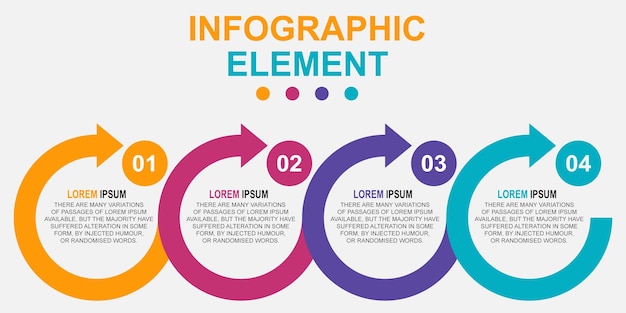 custom infographic design presentation element