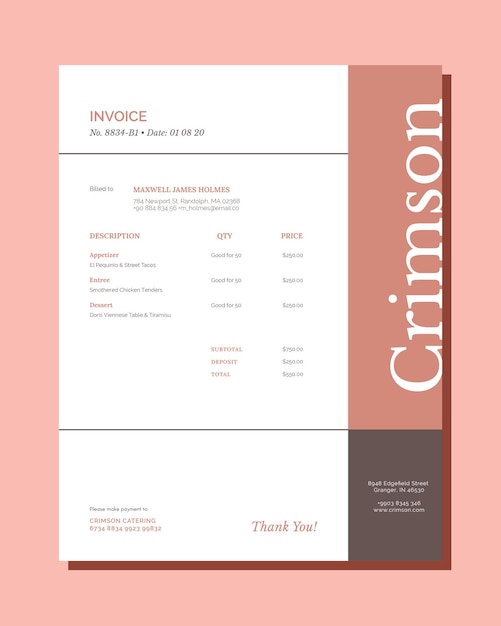 Custom Invoice Design