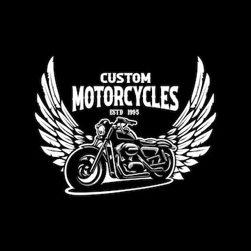 Premium Vector | Custom motorcycles grunge emblem logo design ...