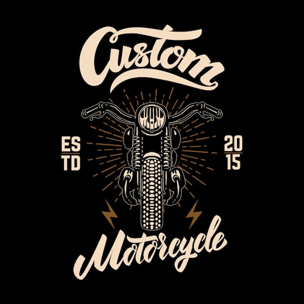 Illustrazione di motociclette personalizzate