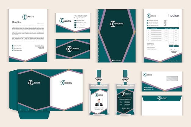 Custom real estate stationery design