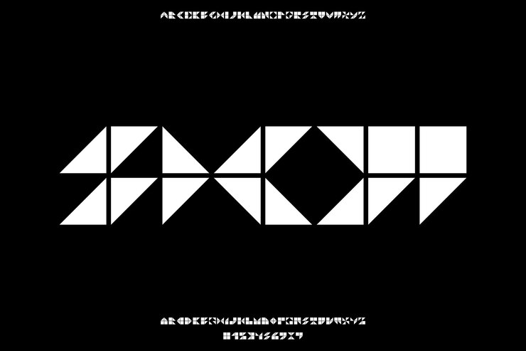 Vector custom show creative vector display alphabet font design