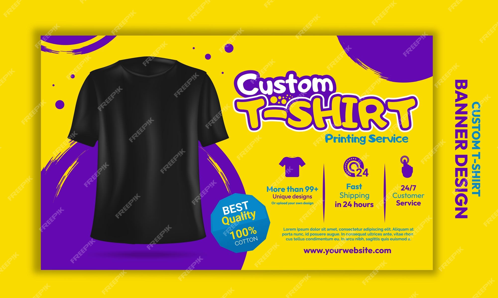 Premium Vector  T shirt sale banner design vector