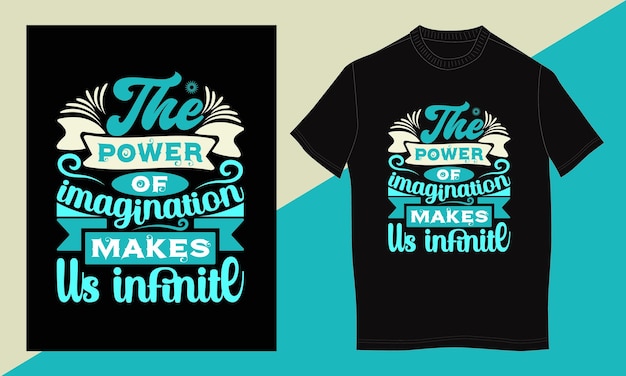Вектор Индивидуальный дизайн футболки с типографикой