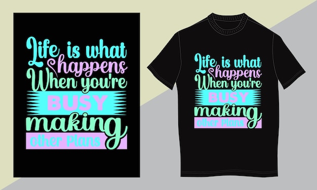 custom typography t shirt design