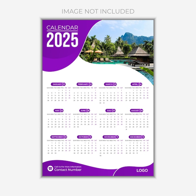 Premium Vector Custom wall calendar design template Premium Vector Custom wall calendar design template