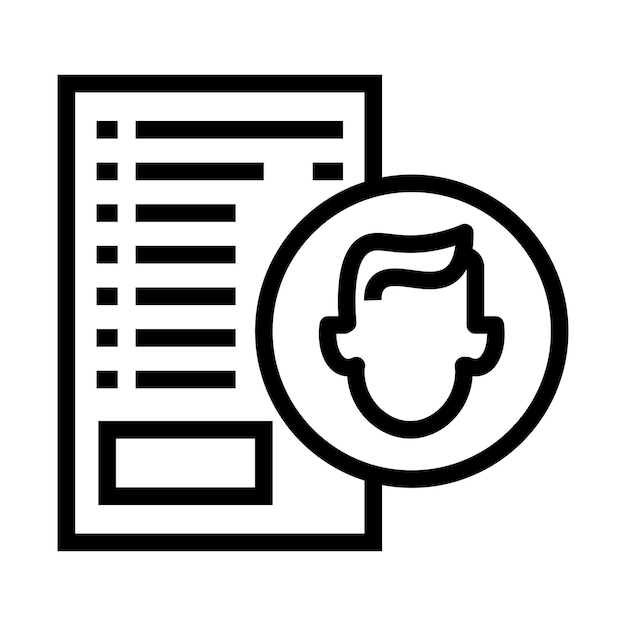 customer data vector icon