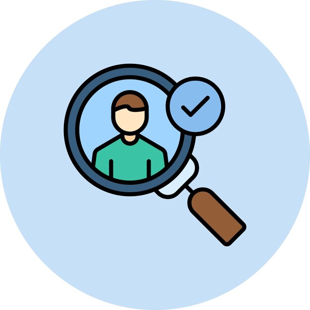 고객 발견 평평한 일러스트레이션