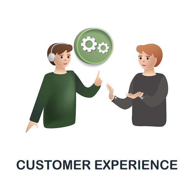 3d иллюстрация значка Customer Experience из коллекции поддержки клиентов Creative Customer Experience 3d icon для шаблонов веб-дизайна инфографика и многое другое