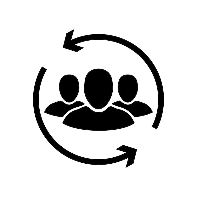 Customer interaction icon Costumer retention icon Network icon