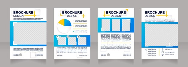 Progettazione di brochure in bianco di segmentazione del mercato dei clienti