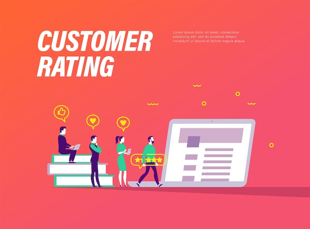 Customer rating design concept