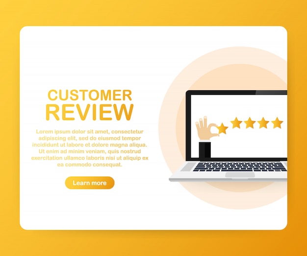 Customer review, Usability Evaluation template