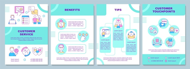 Customer service brochure template