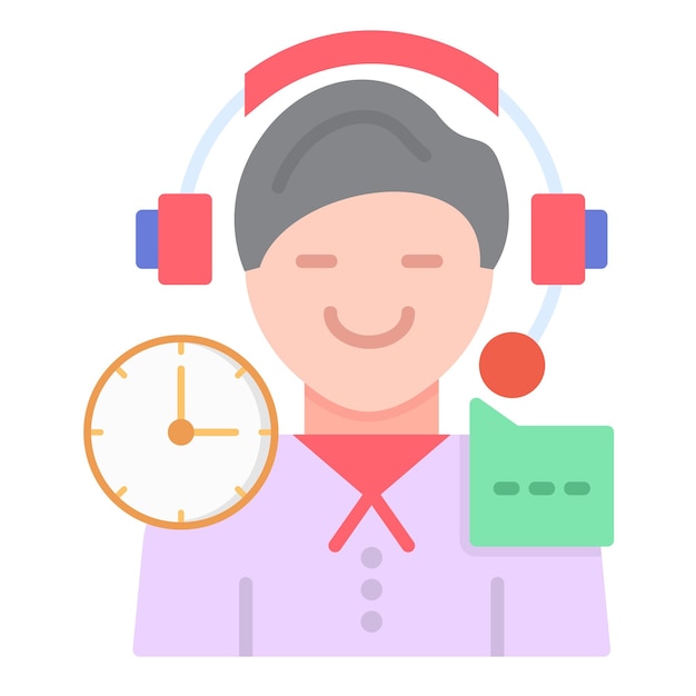 Customer Service Flat Illustration