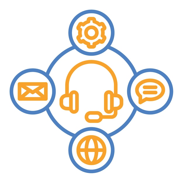 Vector customer service icon