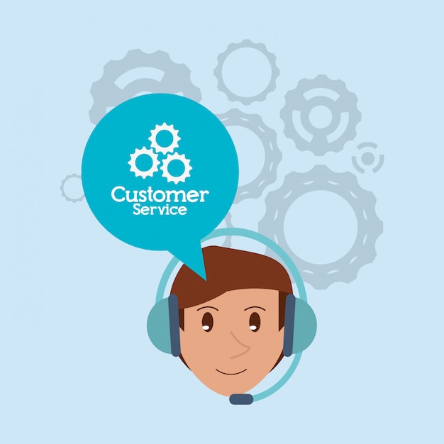 Customer service related icons image